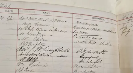 Highlights from our visitor books