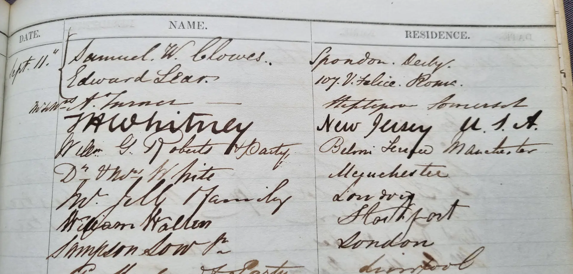 A visit from Edward Lear