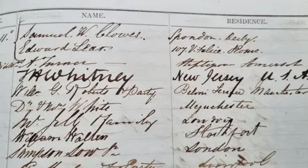 Highlights from our visitor books