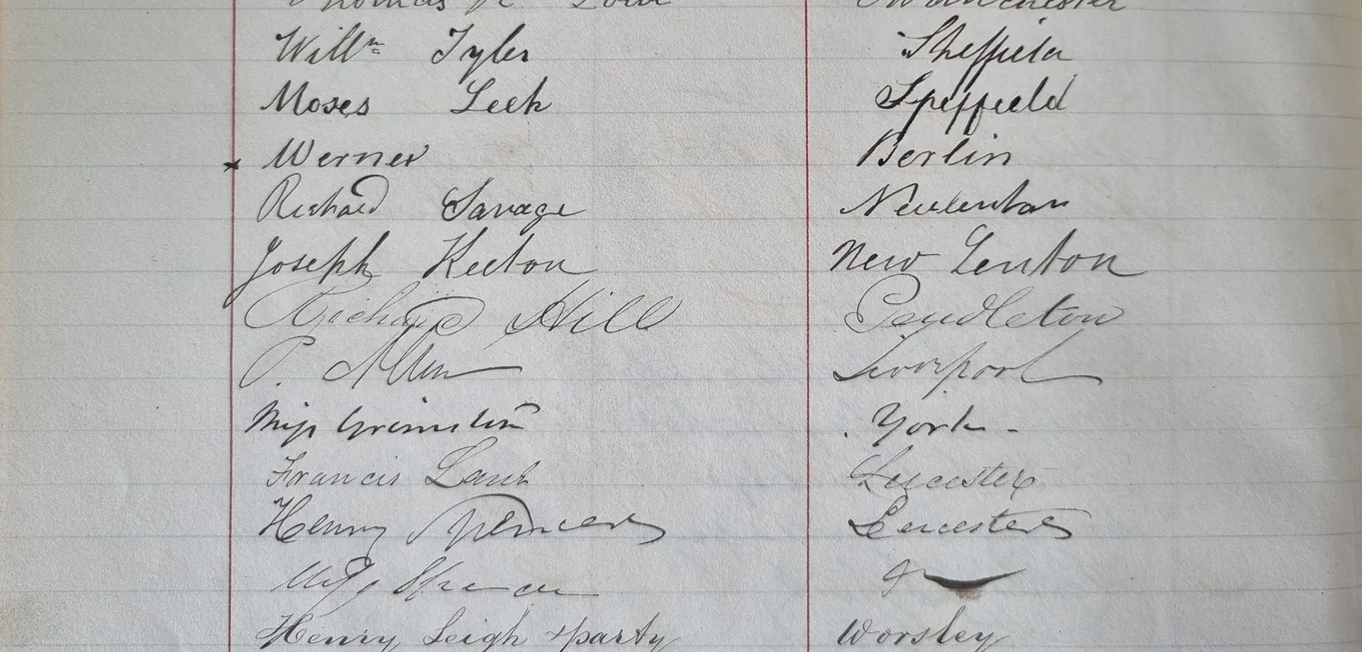 A visitor from New Lenton, Nottingham