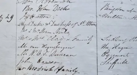 Highlights from our visitor books